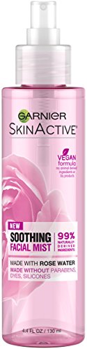 SkinActive Facial Mist Spray with Rose Water, 4.4 Fl Oz (130mL), 1 Count (Packaging May Vary)