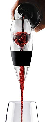 Red Wine Aerator Includes Base Enhanced Flavors with Smoother Finish, Black