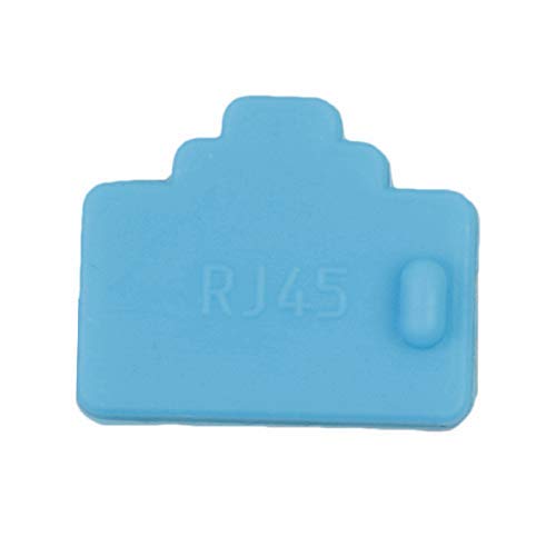 24 Pack Ethernet Hub RJ45 Dust Cover Plug Cap RJ-45 Port Jack Lock Blocker Plugs Anti-Dust Protector for Router Laptop Computer PC USB Adapter Stick DAC Network Switches