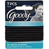 Goody Ouchless Braided Elastics, Black, 7 Count