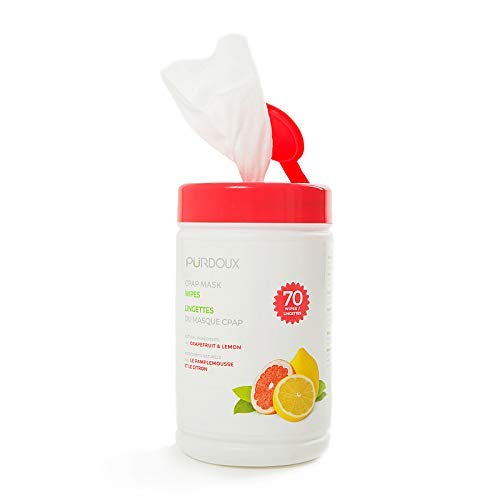 CLEANZEX 100% Cotton CPAP Mask Wet Wipes with Grapefrui