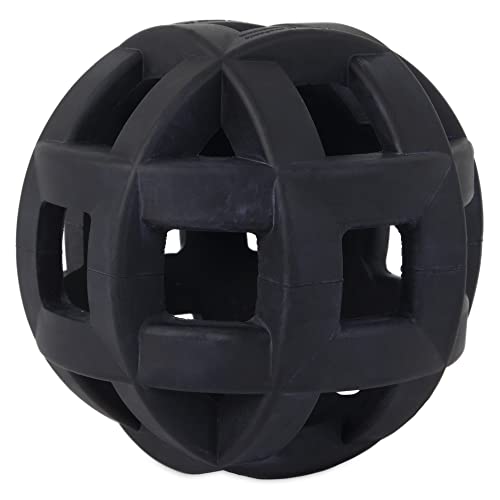 Hol-ee Roller Extreme Dog Toy Puzzle Ball, Natural Rubber, Medium (4.5 Inch Diameter), Colors May Vary