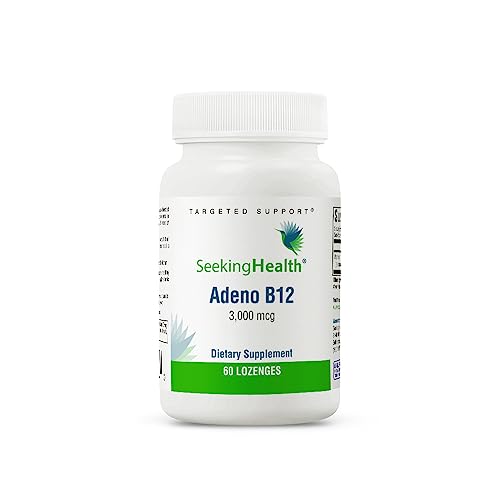 Adeno B12, 3000 mcg Adenosylcobalamin, Methyl-Free Vitamin B12 to Support Energy and Mood, Methylation Support, Naturally Sweetened, Vegan and Vegetarian (60 lozenges)*