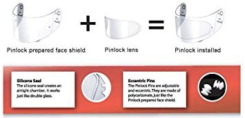 HJ-09 Series DARK SMOKE Pinlock Ready Helmet Shield - CL-15 CL-16 CL-17