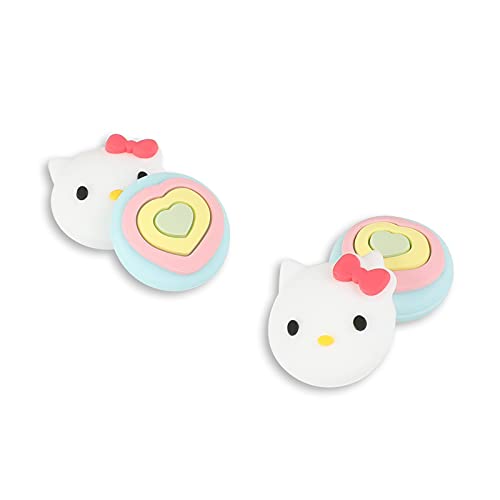 Cute Switch Thumb Grip Caps Compatible with Nintendo Switch OLED/Lite Console, Kawaii Soft Silicone Analog Stick Button Cover for Ns Joycon Controller,4PCS Anime Joystick Caps (Kitty)
