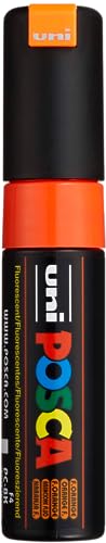 Posca Marker 8K in Fluorescent Orange, Posca Pens for A