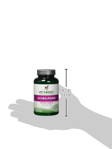 Vet’s Best Aches + Pains Dog Supplement - Vet Formulated for Dog Occasional Discomfort and Hip and Joint Support - 50 Chewable Tablets(Pack of 1)