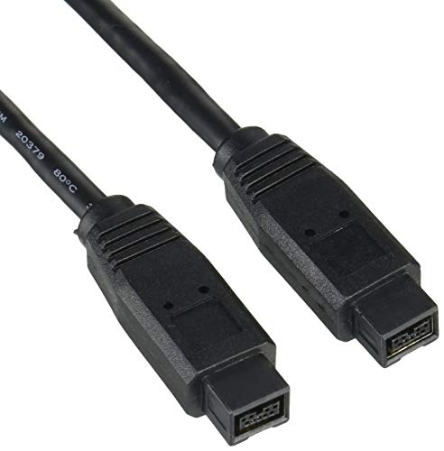 6 ft 1394b 9 Pin to 9 Pin Firewire 800 Cable M/M - IEEE 1394 cable - FireWire 800 (M) to FireWire 800 (M) (6 ft) - black (1394_99_6)