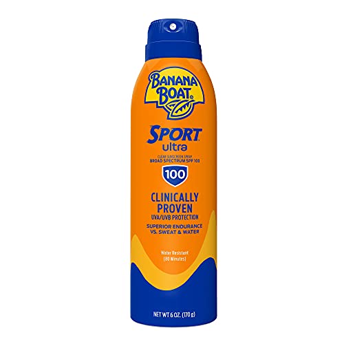 Sport Ultra SPF 100 Sunscreen Spray, 6oz | Sport Sunscreen Spray SPF 100, Sunscreen SPF 100 Spray, High SPF Sunscreen, Water Resistant Sunscreen, 6oz