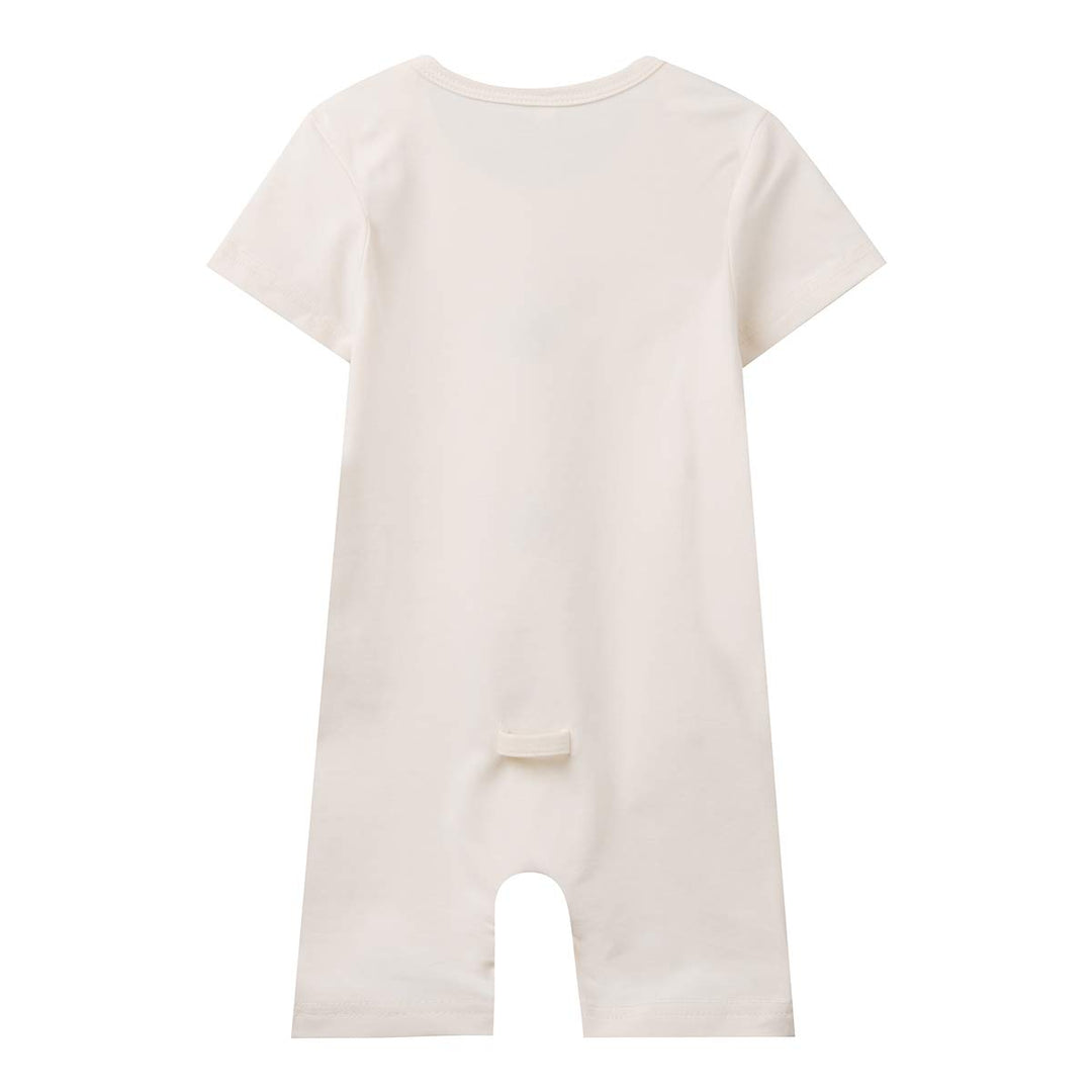 Baby Boys 1st Birthday Outfit King of The Wild Thing Jumpsuit Baby First Birthday Outfit (Beige-Short Sleeve,6-12 Months)