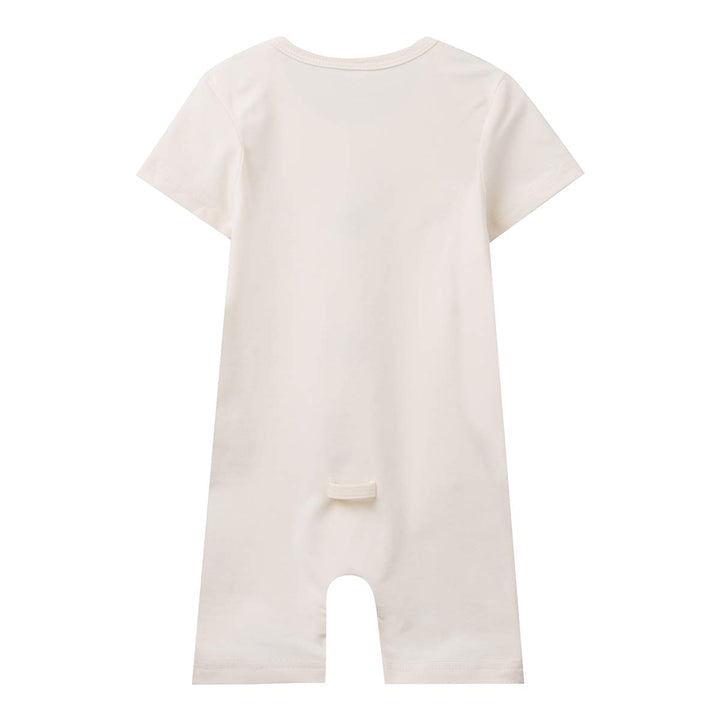 Baby Boys 1st Birthday Outfit King of The Wild Thing Jumpsuit Baby First Birthday Outfit (Beige-Short Sleeve,6-12 Months)