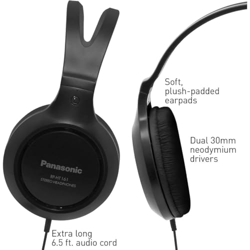 Panasonic Headphones, Lightweight Over the Ear Wired He