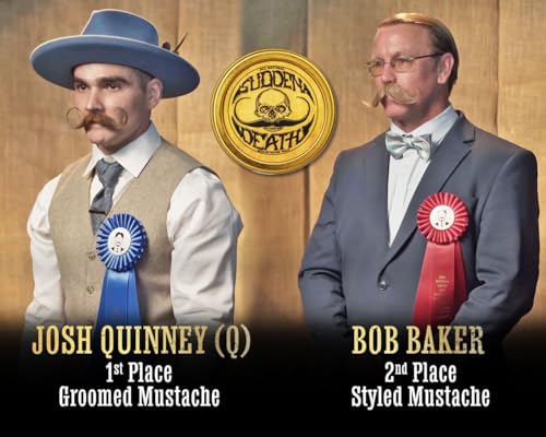 Mustache Wax Strong Hold Grooming For Men | Sudden Death Moustache &amp; Beard Wax 1oz Tin | Perfect For Handlebar Mustaches By Death Grip | No Heat Source Required