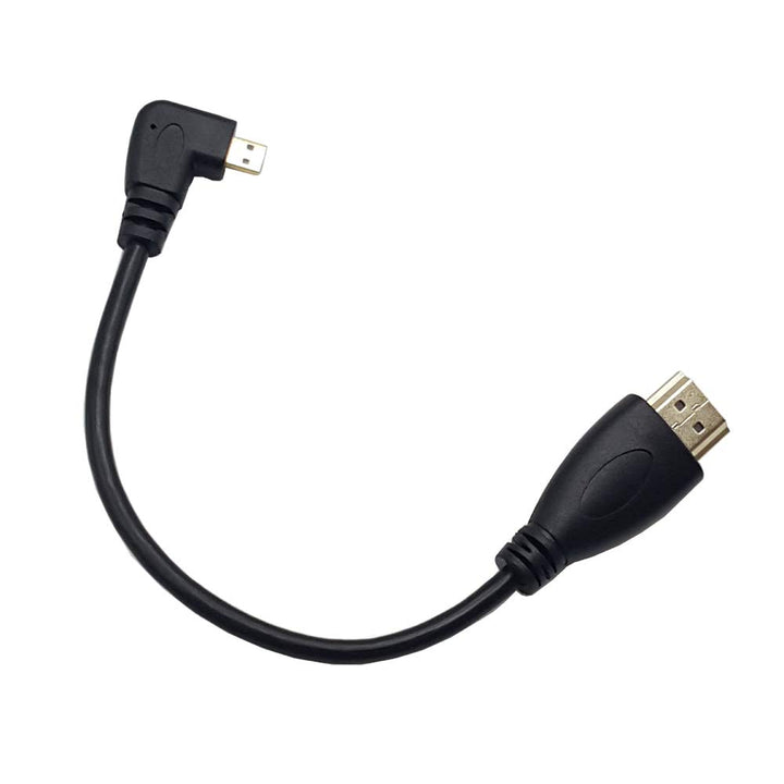 Angled Micro HDMI to HDMI Cable;Seadream 2pcs 8 inch 90