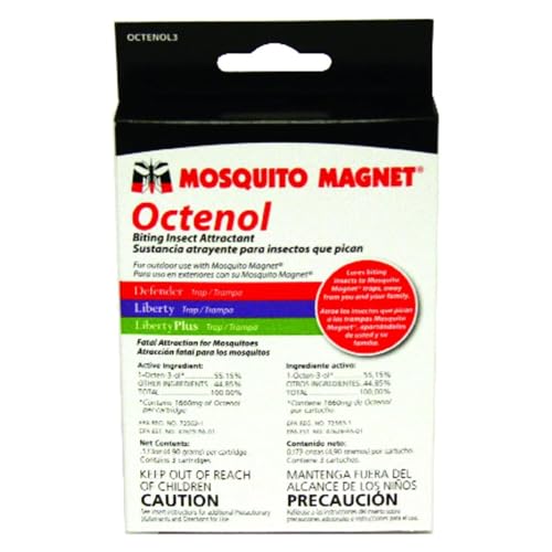 Octenol Biting Insect Attractant - Attract Mosquitoes to Trap and Increase Catch Rates - 3 Lures