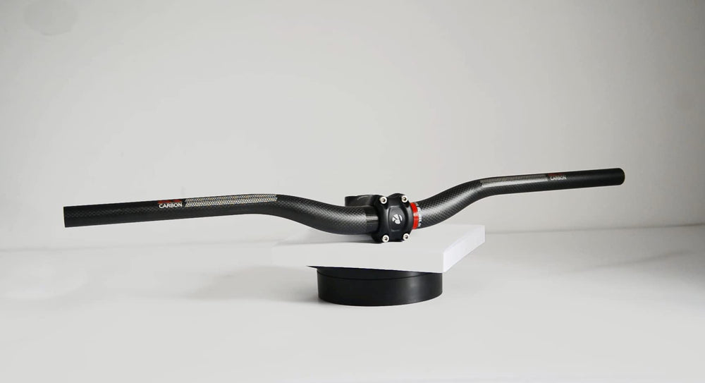 MTB Handlebars, Mountain Bike Handlebars, MTB Bars Riser Handlebars 31.8, Carbon Fiber 720mm 740mm 760mm MTB Bike Handlebars MTB Handle Bars(Red pro 3K, 720mm) Bicycle Handlebars MTB Bars