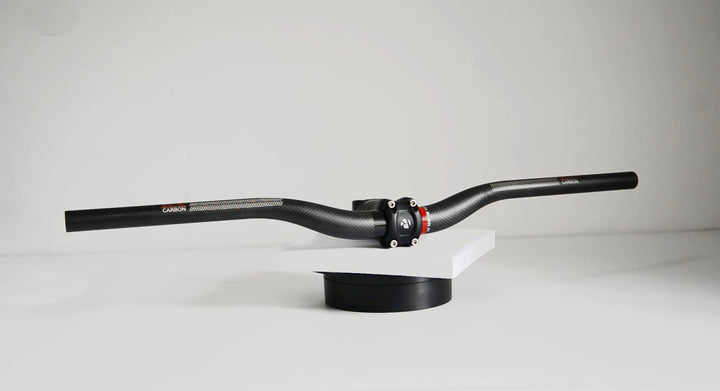 MTB Handlebars, Mountain Bike Handlebars, MTB Bars Riser Handlebars 31.8, Carbon Fiber 720mm 740mm 760mm MTB Bike Handlebars MTB Handle Bars(Red pro 3K, 720mm) Bicycle Handlebars MTB Bars