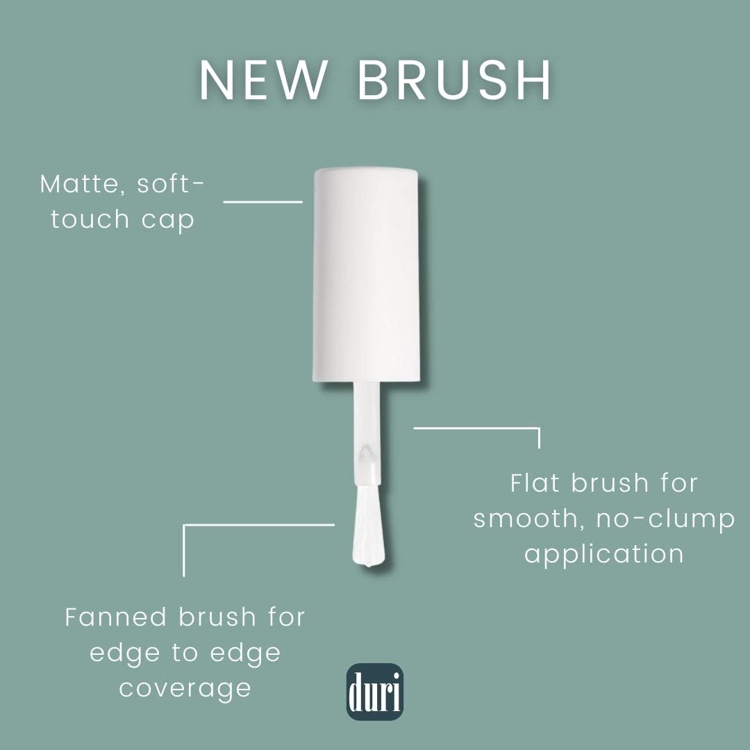 duri Nail Polish, 108S, Pillow Pink, Pastel peach pink shade, 0.5 fl. oz. 15 ml.