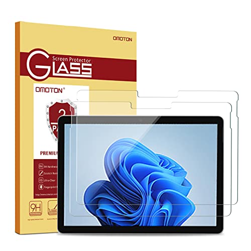 2 Pack Screen Protector for Microsoft Surface Go 4 / Surface Go 3/ Surface Go 2 / Surface Go(10.5 inch, 2023/2021/2020/2018), Tempered Glass/Case Friendly/Surface Pen Compatible