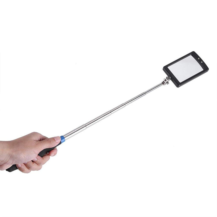 Beenneex Telescopic Inspection Mirror - Telescoping LED Lighted Flexible Adjustable Inspection Mirror 360 Degree Extend Tool Mechanics Mirror, car Inspection Mirror