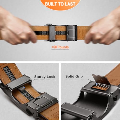 BULLIANT Men&#39;s Belt, Slide Ratchet Belt For Gif