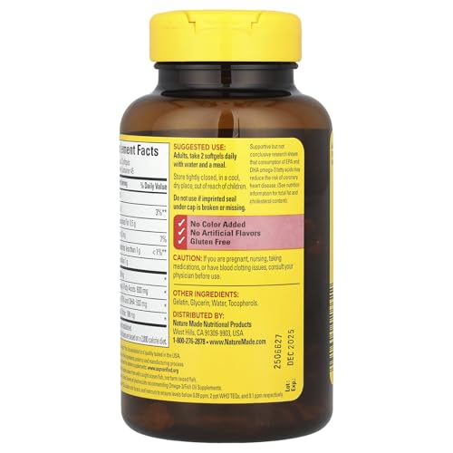 Nature Made Fish Oil 1000 mg, 90 Softgels, Fish Oil Ome