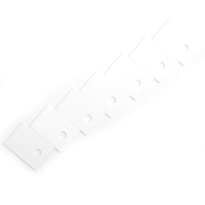 100PCS TO-220 Alumina Ceramic Insulating Sheet Ceramic Sheet 3.2mm Hole MOS Transistor IGBT Cooling Pad Used in Coal Mining, Conveying Systems, Milling Systems