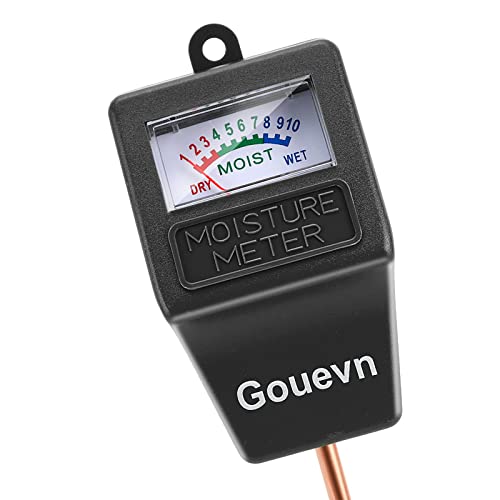 Soil Moisture Meter, Plant Moisture Meter Indoor &amp; Outdoor, Hygrometer Moisture Sensor Soil Tester Plant Water Meter for Potted Plants Garden, No Battery Needed (Black)