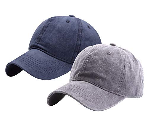Toddlers Baseball Hat Boys, Kids Distressed-Washed Baseball Cap Cotton Hats for 2-8 Years