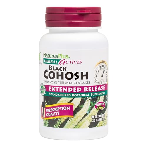 NaturesPlus Herbal Actives Black Cohosh - 30 Tablets - 