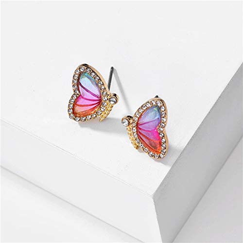 Butterfly Earrings Sweet Insect Fashion Jewelry For Girl Women Charms Gift (Color1)