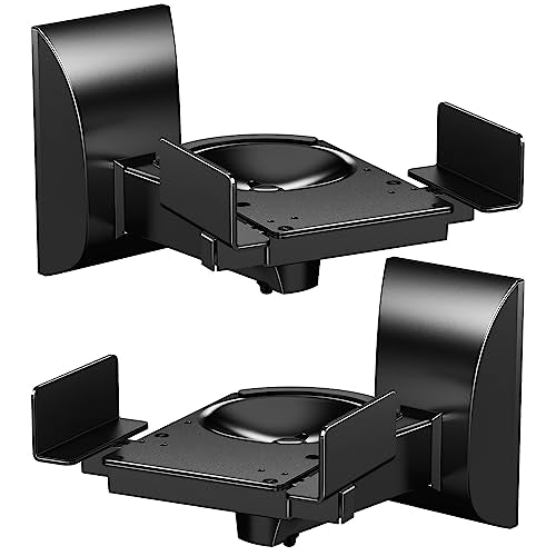 WALI Speaker Wall Mounts, Dual Side Clamping Bookshelf 