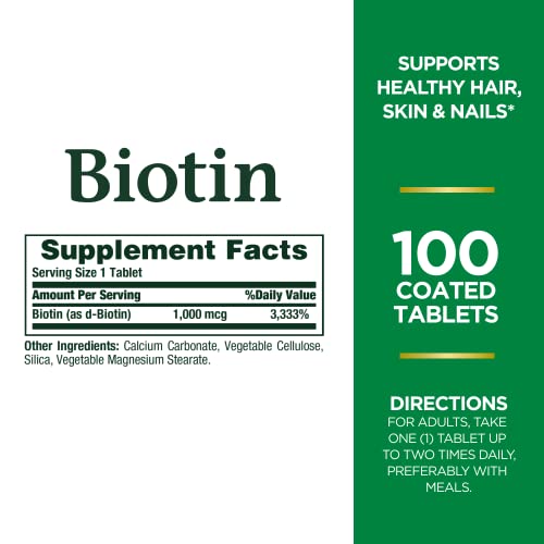 Biotin by Nature's Bounty, Vitamin Supplement, Supp