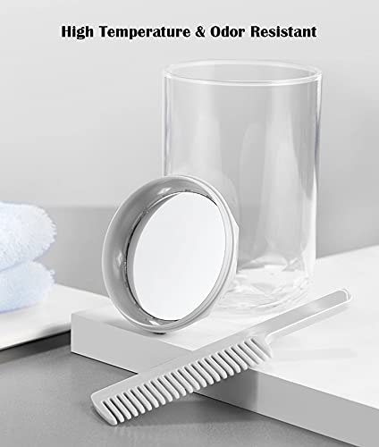 Etravel 7-in-1 Travel Toothbrush Kit With Case And Cover - Includes 2 TSA Approved Travel Bottles, Toothbrush, Comb, Towel, Mirror, Cup - Weekend Bag Toiletry Bags For Traveling - [Patented Design]