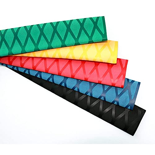 Fishing Rod Shrink Wrap 2:1 Dia 0.6, 0.8, 1, 1.2, 1.4, 1.6 Fishing Rod Grip Wrap Industrial Heat Shrink Tubing Fly Fishing Accessories (Black, F35 mm)