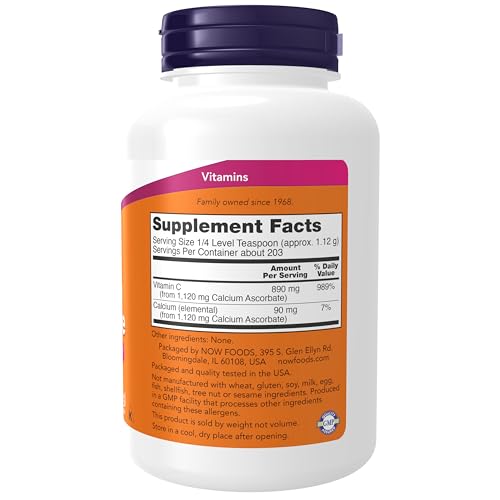 NOW Foods Supplements, Calcium Ascorbate Powder, Buffer
