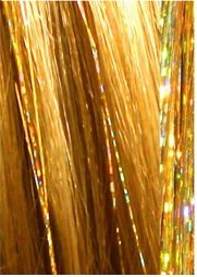 40 Hair Tinsel 100 Strands - Sparkling Gold