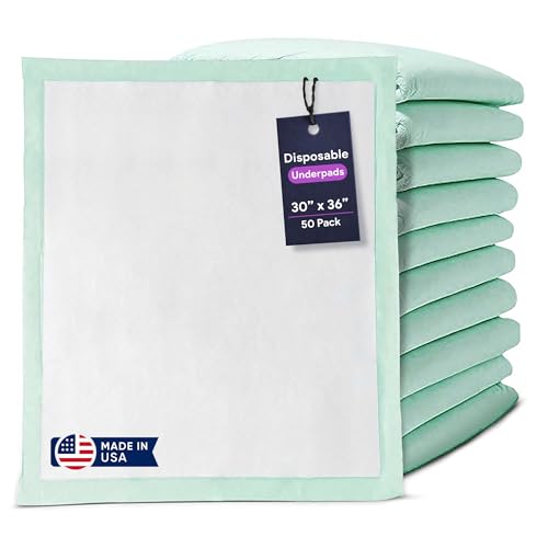 Premium Disposable Chucks Underpads 10 Pack, 30 x 36 - 