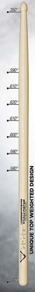 Mike Mangini Wicked Piston Drum Sticks, Pair