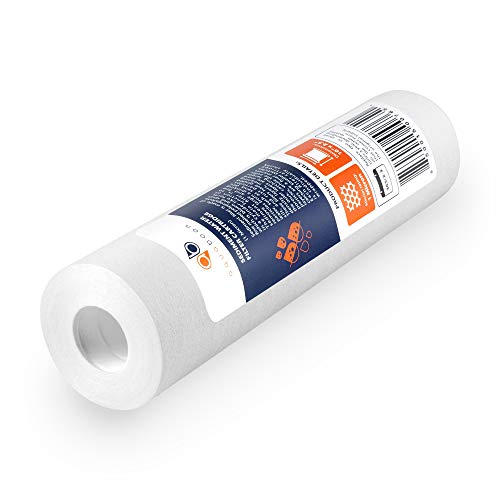 10” x 2.5” Whole House and Reverse Osmosis Sediment 1 Micron Water Filter Cartridge | COMPATIBLE WITH: Culligan P1, Pentek P1, PD-1-934, P5, AP110, WFPFC5002, CFS110, RS14, WHKF-GD05 (4-PACK)