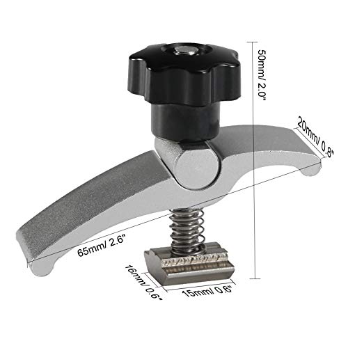 2PCS T-Track Mini Hold Down Clamp Kit, CNC Router Clamp for Woodworking and Metalworking, Compatible with 3018 CNC Router Machines, 3018-PRO/ 3018-PROVer/ MX3, 6.5cm Lx 2cm Wx 5cm H