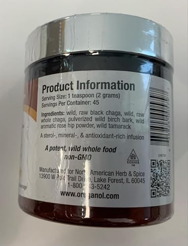 North American Herb and Spice Powder, Chaga Black, 3.2 Ounce