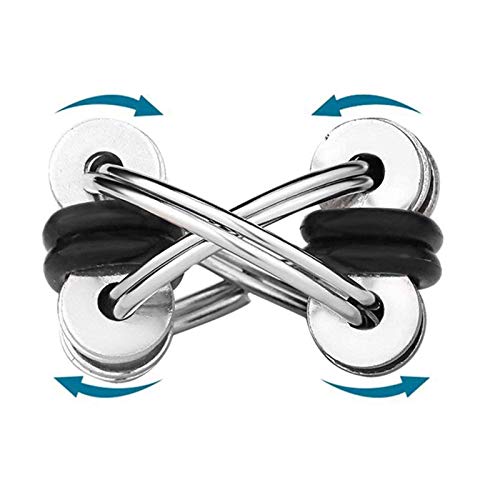 Fidget Toy Flippy Chain Stress Anxiety Relief Chain ADHD and ADD, Anxiety Relief Bike Chain Toys for Adults and Teens (3 PACK)