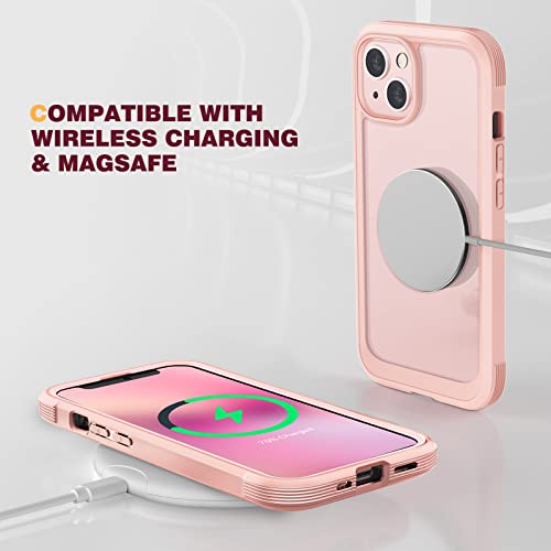 Diaclara Designed for iPhone 13 Case, Full Body Rugged 