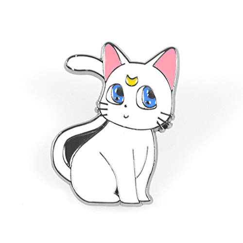 Sailor Guardian Cat Characters Luna/Artemis Enamel Metal Pin for Cosplay Costume Shirts Jackets Sweaters Jeans Hats Backpacks Schoolbags Packs Bags Shoes (Standing Cats 2Pcs)