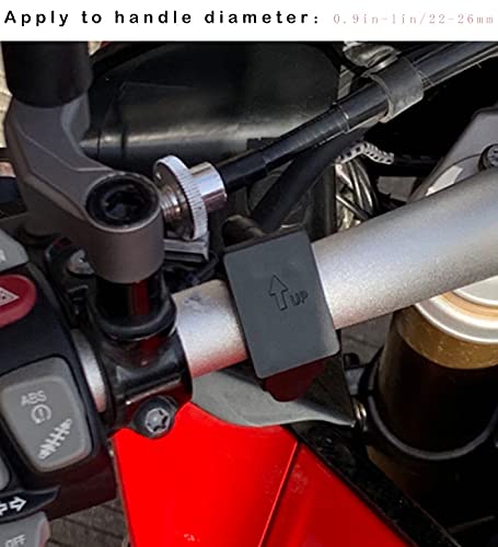 Motorcycle Gear Indicator for Honda with Holder Bracket,Waterproof LED Display Digital Display Speedometer Shift Lever Sensors Plug &amp; Play (Red)