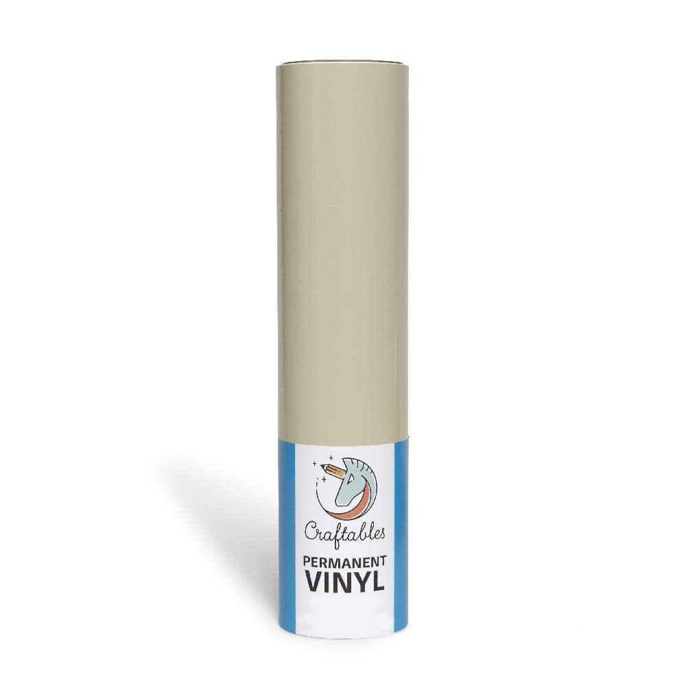 Black Vinyl Roll - Permanent, Adhesive, Glossy &amp; Waterproof | 12 x 10&#39; | for Crafts, Cricut, Silhouette, Expressions, Cameo, Decal, Signs, Stickers