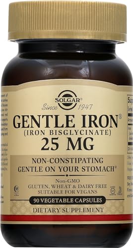 Solgar Gentle Iron (Iron Bisglycinate) 25 mg - 90 Veget