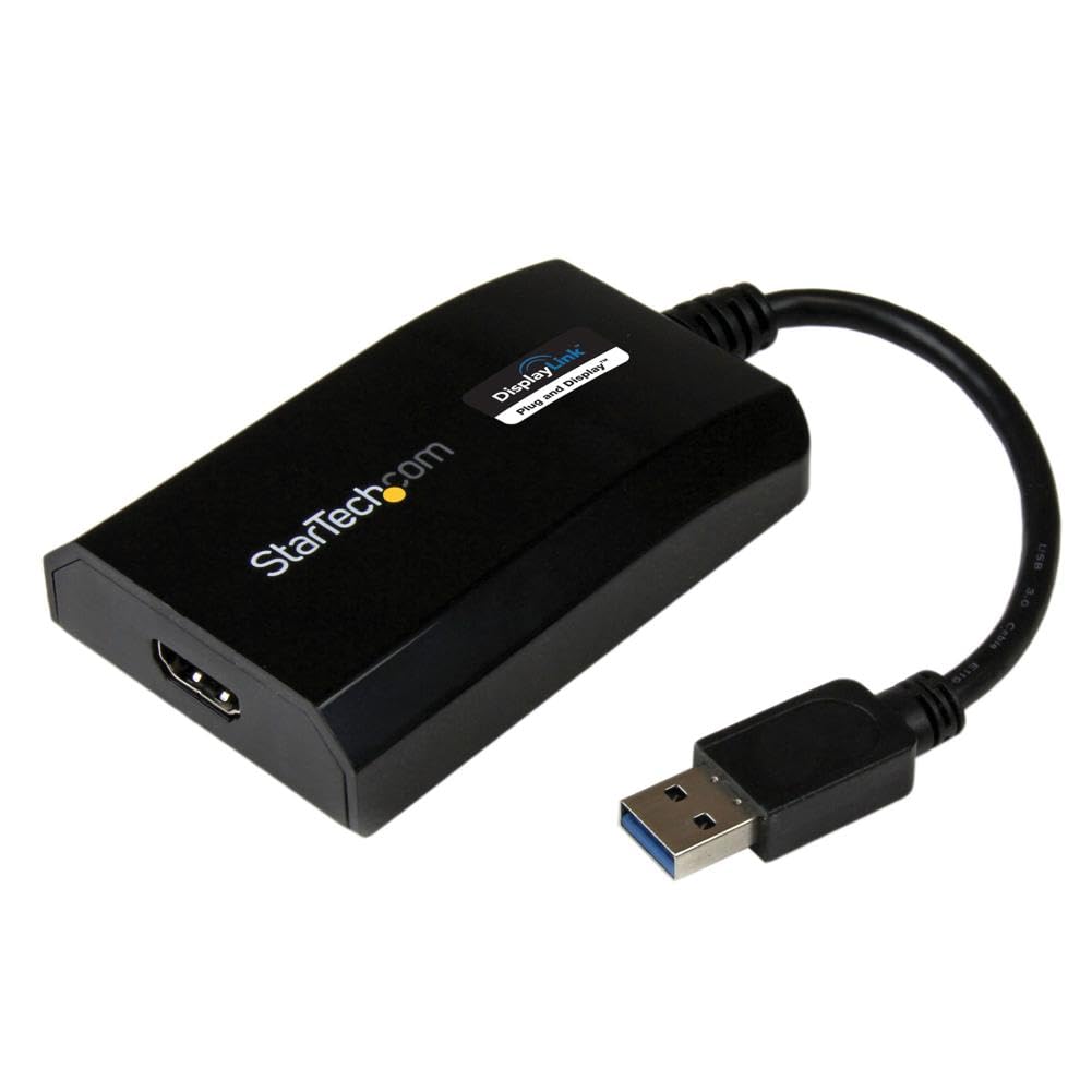 USB 3.0 to HDMI Adapter - DisplayLink Certified - 1080p (1920x1200) - USB Type-A to HDMI Display Adapter Converter for Monitor - External Video &amp; Graphics Card - Windows/Mac (USB32HDPRO)