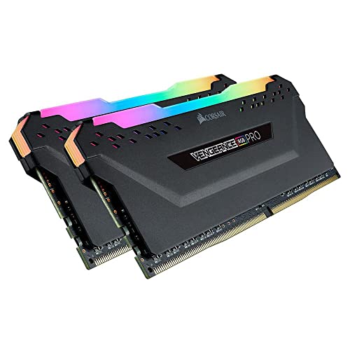 Corsair Vengeance RGB Pro 16GB (2x8GB) DDR4 3600 (PC4-28800) C18 AMD Optimized Memory – Black